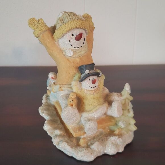 Vintage Russ Berrie & Co. Ice Sculptures -  The Winter Express Resin Figurine - Picture 1 of 10